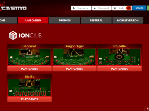 Beberapa Link Alternatif Ion Casino Terbaru