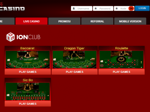 Beberapa Link Alternatif Ion Casino Terbaru